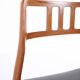 Dining chair – Niels Otto Møller – Model 79 – Teak & black leather – JL Møllers Møbelfabrik – 1960s