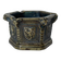 Gothic style bronze ashtray in the shape of a well with heraldic motifs by Max Le Verrier