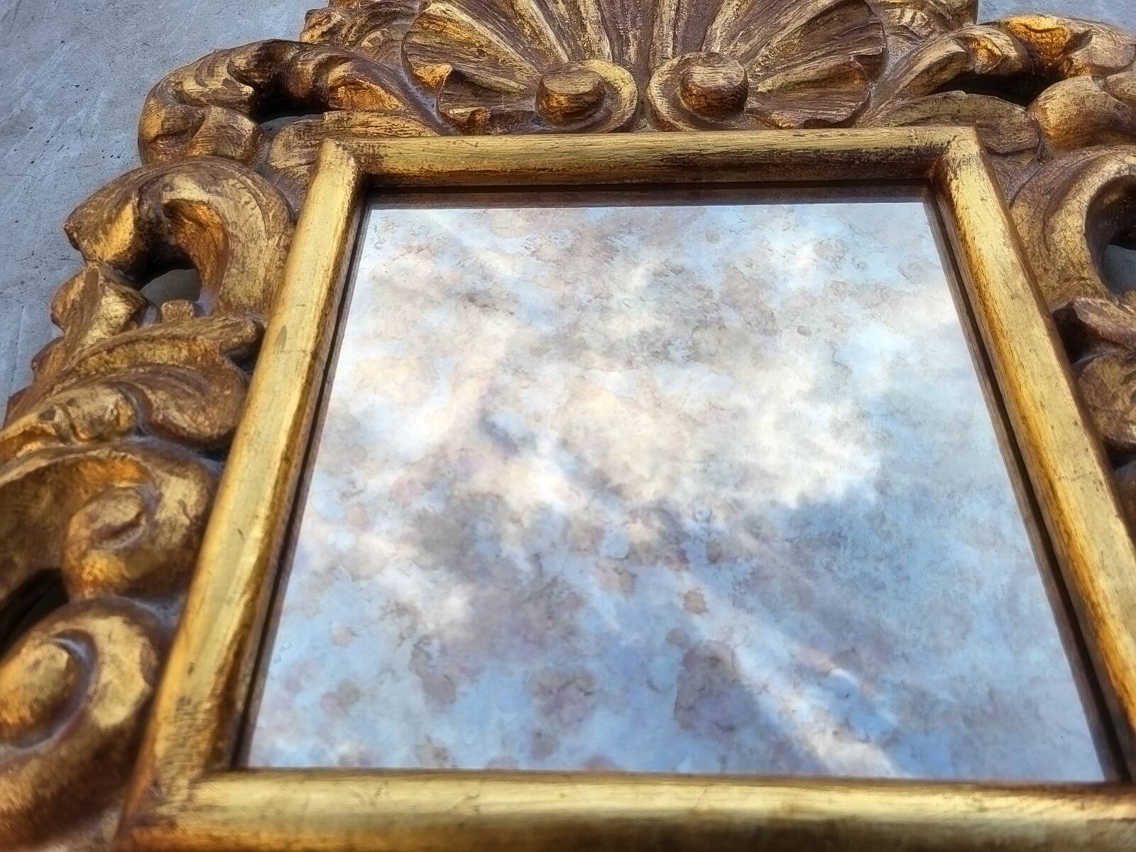 Golden cornucopia mirror