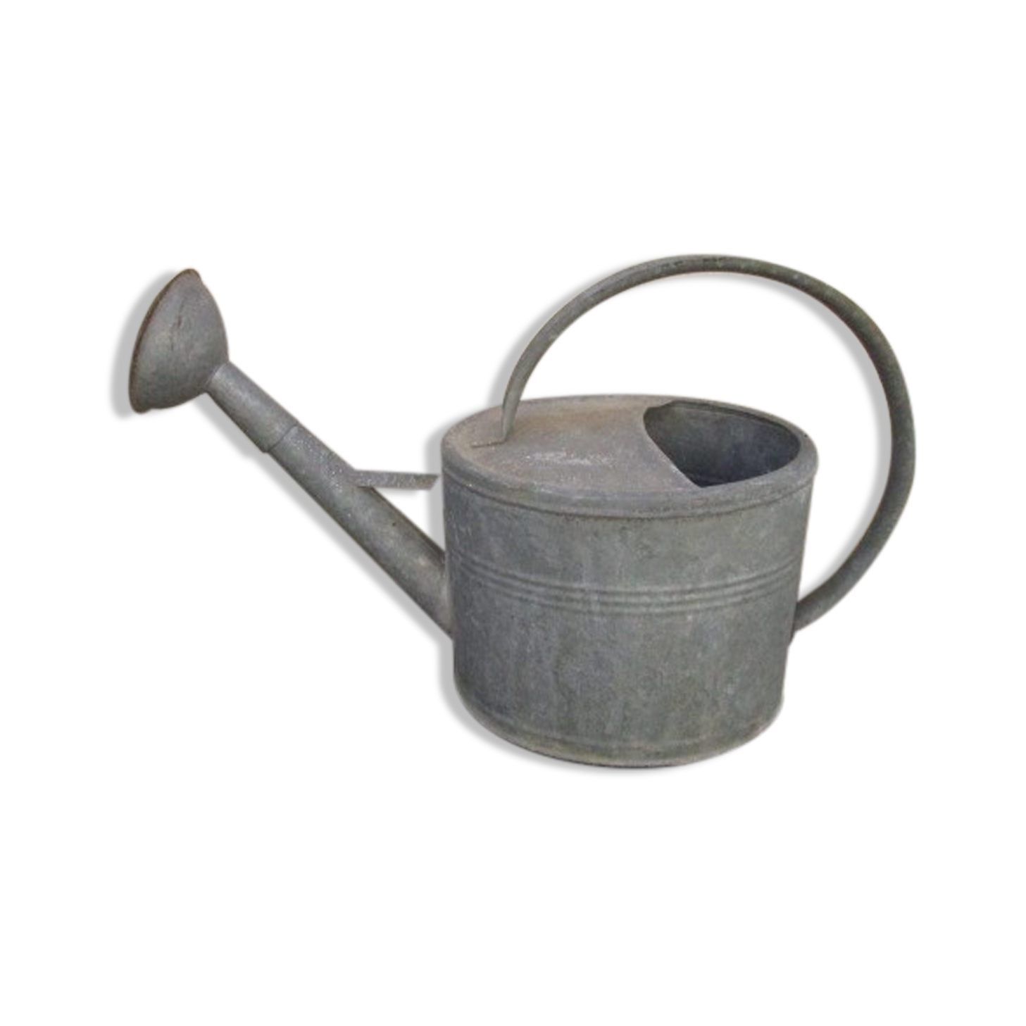 Old zinc watering can