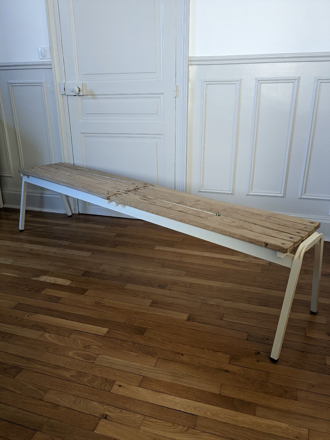 Large vintage school desk