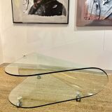 Designer glass coffee table