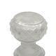 Vintage 1950s French Frosted Glass Decanter - Embossed Grapevine