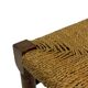 Vintage Wooden Stool With Rope Seat 60s Minimalist