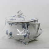 Art Nouveau soup tureen in Onnaing earthenware