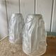 Pair of Art Deco lampshades in frosted glass signed Hubens