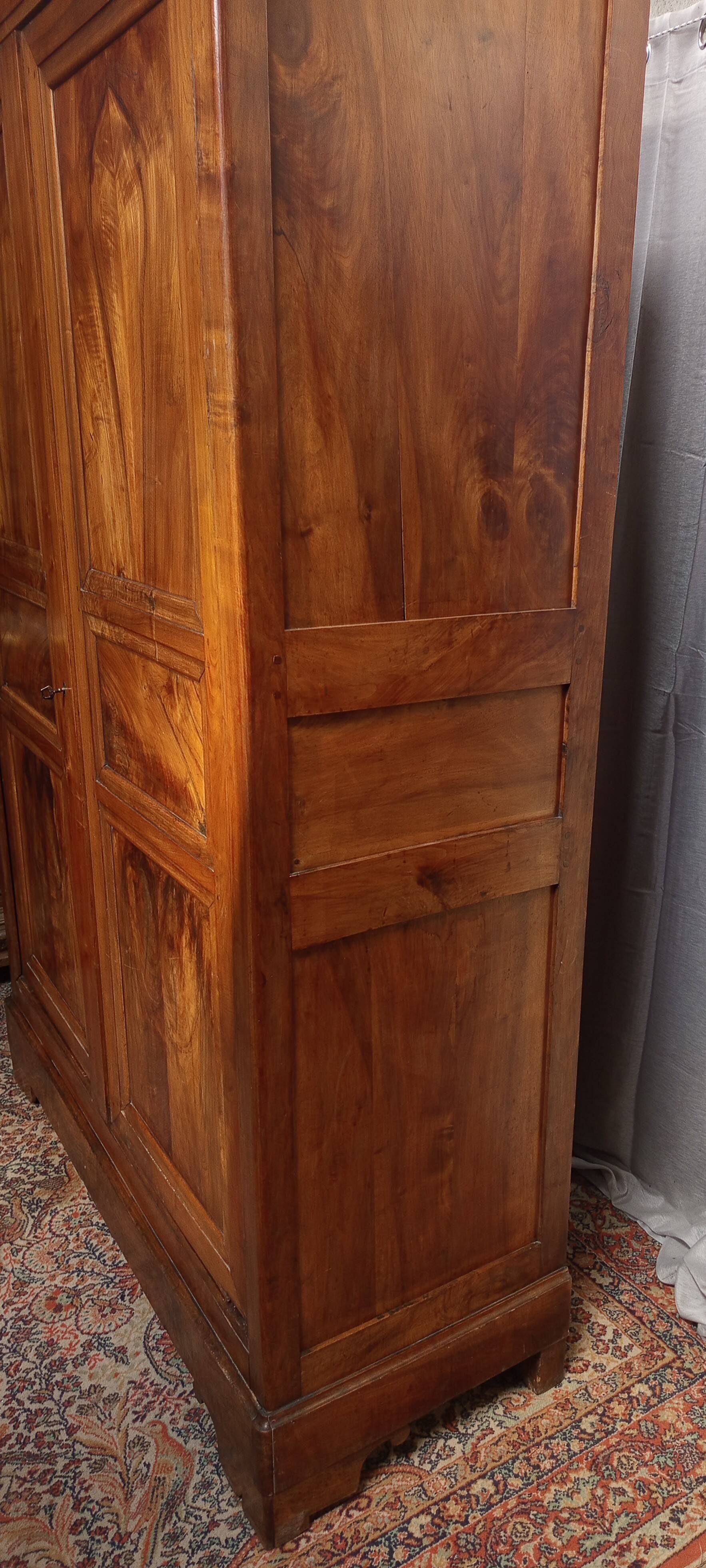 Louis Philippe period walnut wardrobe