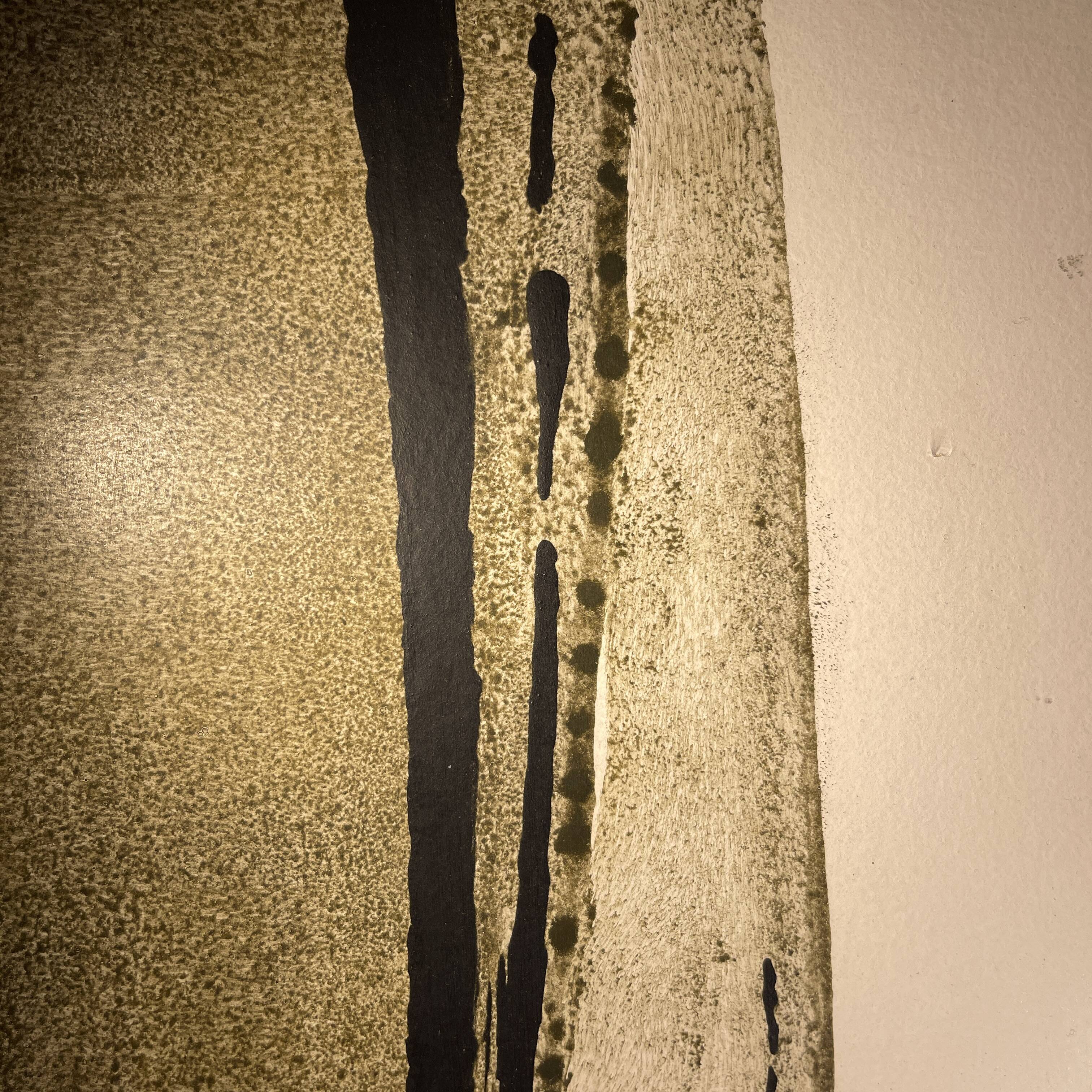 Abstract painting, Georges (Géo) De Vlamynck, oil on panel, ca 1960