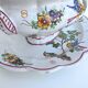 Italian porcelain soup tureen with bird and flower decor