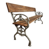 Old garden bench, park bench cast iron with hardwood 170 cm