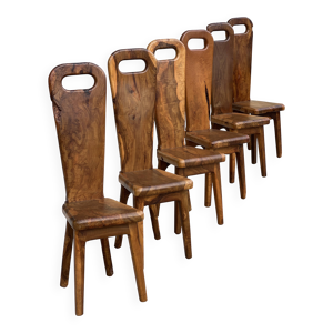 Chaises sculpturales - olivier