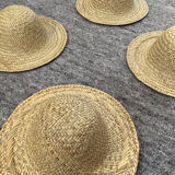 Series of 4 decorative straw hats