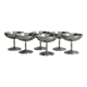 6 stainless steel footed bowls