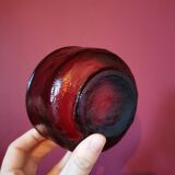 Red glass retro cup