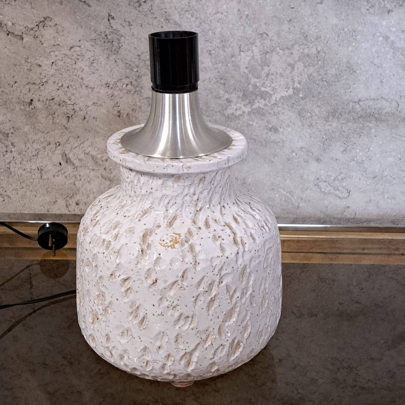 Pair of vintage ceramic lamps made in Italy