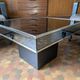 Vintage square coffee table cidue – italy, 1970 (willy rizzo style)