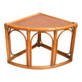 Rattan corner cabinet