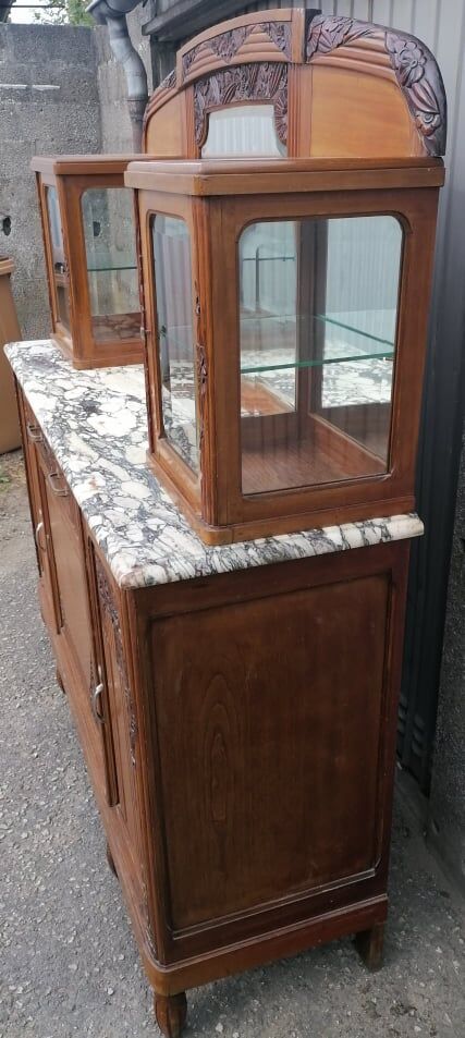 Old furniture bahut buffet mahogany art deco