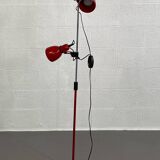 Chromed metal floor lamp from the 80s