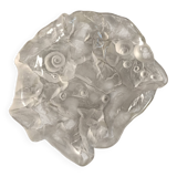 Heavy Crystal Trinket Bowl - Ashtray with Shells by Jolanda Prinsen, 1970s