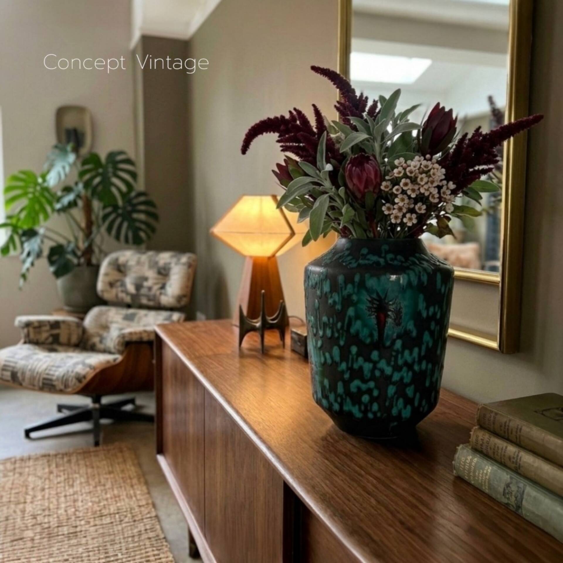 Vase West Germany "Fat Lava" – Décor Émaillé - Circa 1970