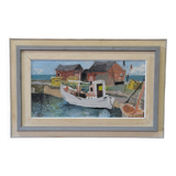 John Börén, Swedish Modern Painting, 1960s, Oil on Panel, Framed.