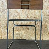 60s 70s steel suede vintage chair Giovanni Carini Planula Libellula