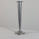 Vintage postmodern art deco revival chromed aluminum candlestick