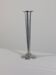 Vintage postmodern art deco revival chromed aluminum candlestick