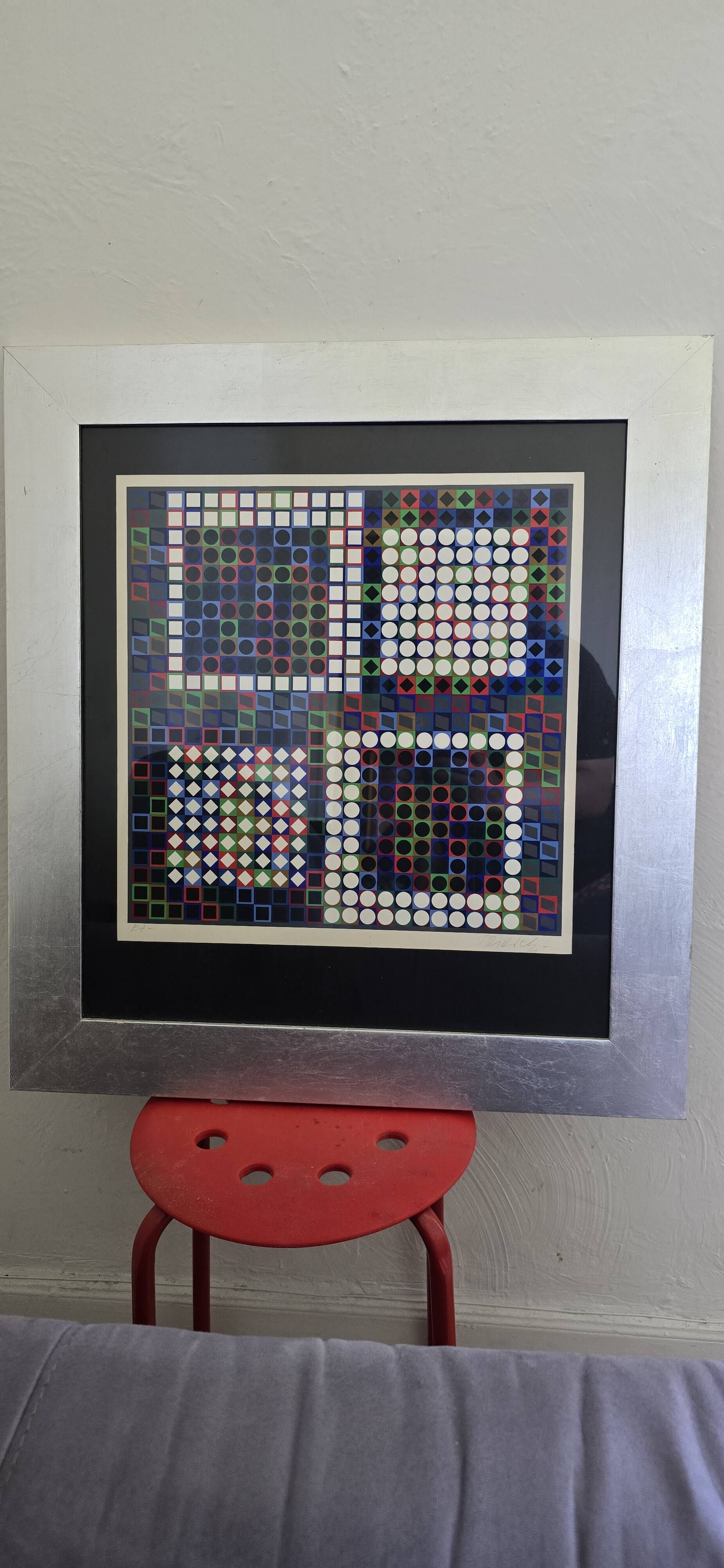 Victor Vasarely (1906-1997) - Kinetic Composition - Signed silkscreen print