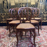 6 Louis Philippe Cans chairs