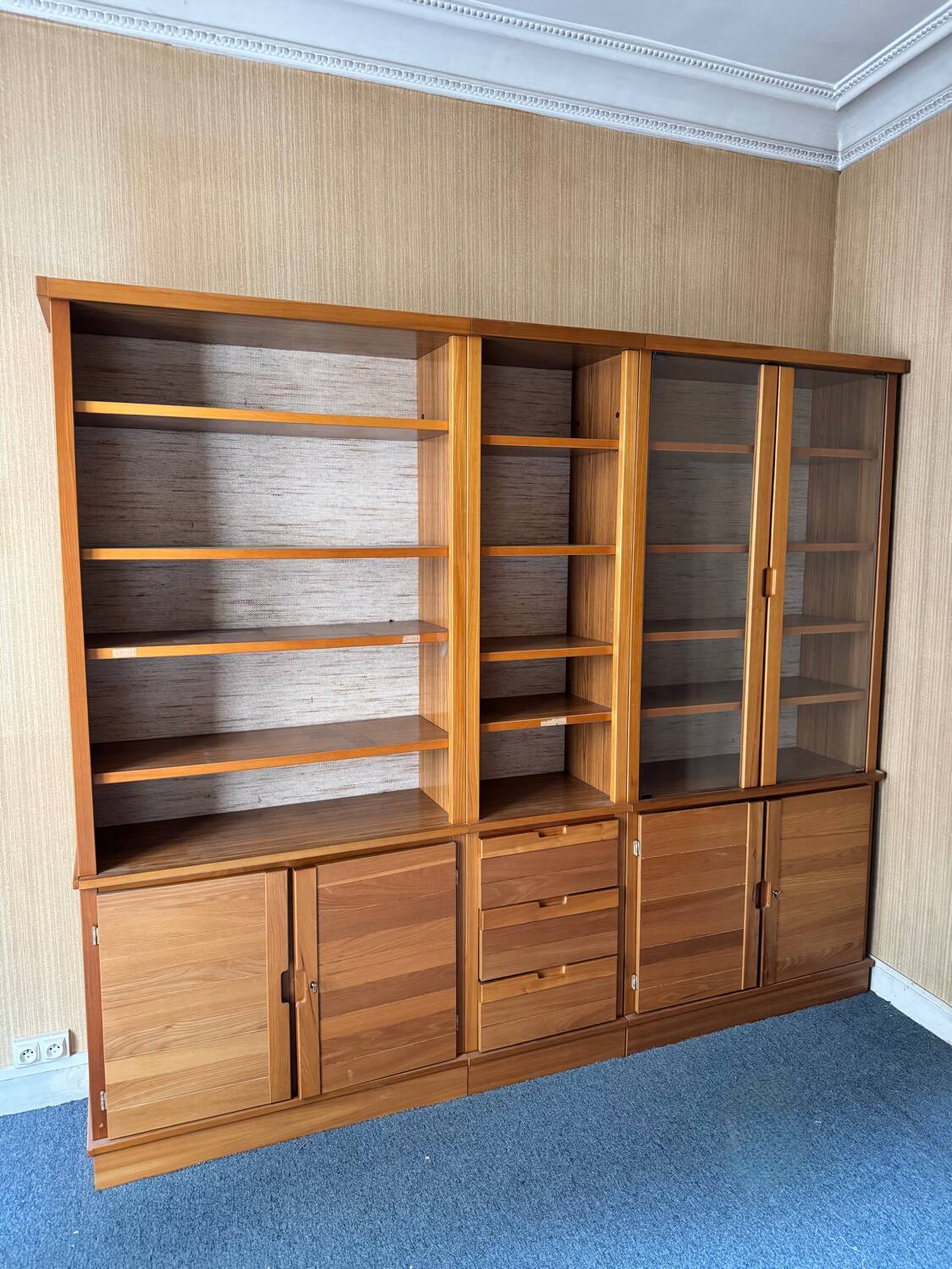 Large modular bookshelf – Simat – Scandinavian design 1970