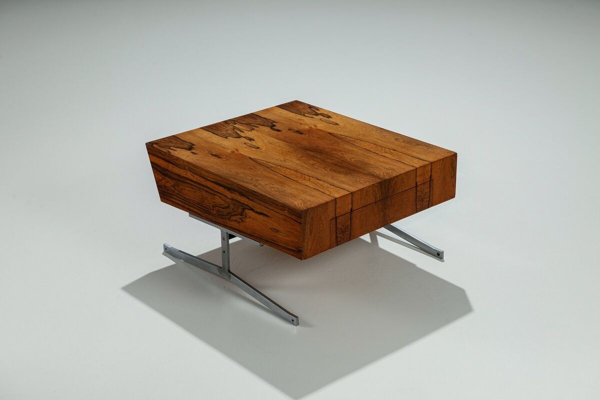 Unusual chest of drawers in rosewood mid-century Denmark 1960