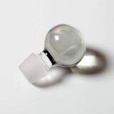 Stylish Spirit Decanter with Grey Original Stopper / Italy / 1960s