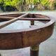 Round table / pedestal table in marble top, Empire period