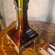 pair of antique Austrian bronze candlesticks, Art Nouveau style,