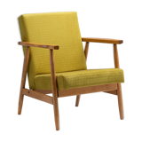 Fauteuil vert lime type B-7727 des années 1970