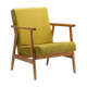 Fauteuil vert lime type B-7727 des années 1970