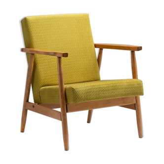 Lime green type b-7727 armchair from the 1970s.