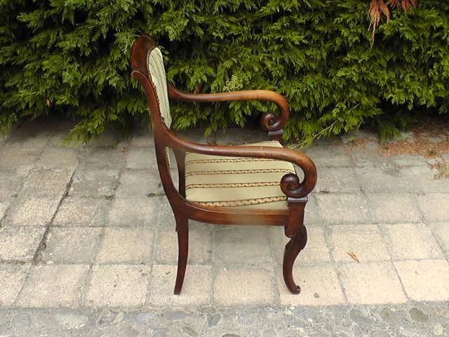 19th century armchair with crosses