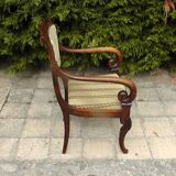 19th century armchair with crosses