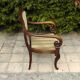 19th century armchair with crosses