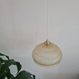 Suspension abat-jour Art Déco jaune clair