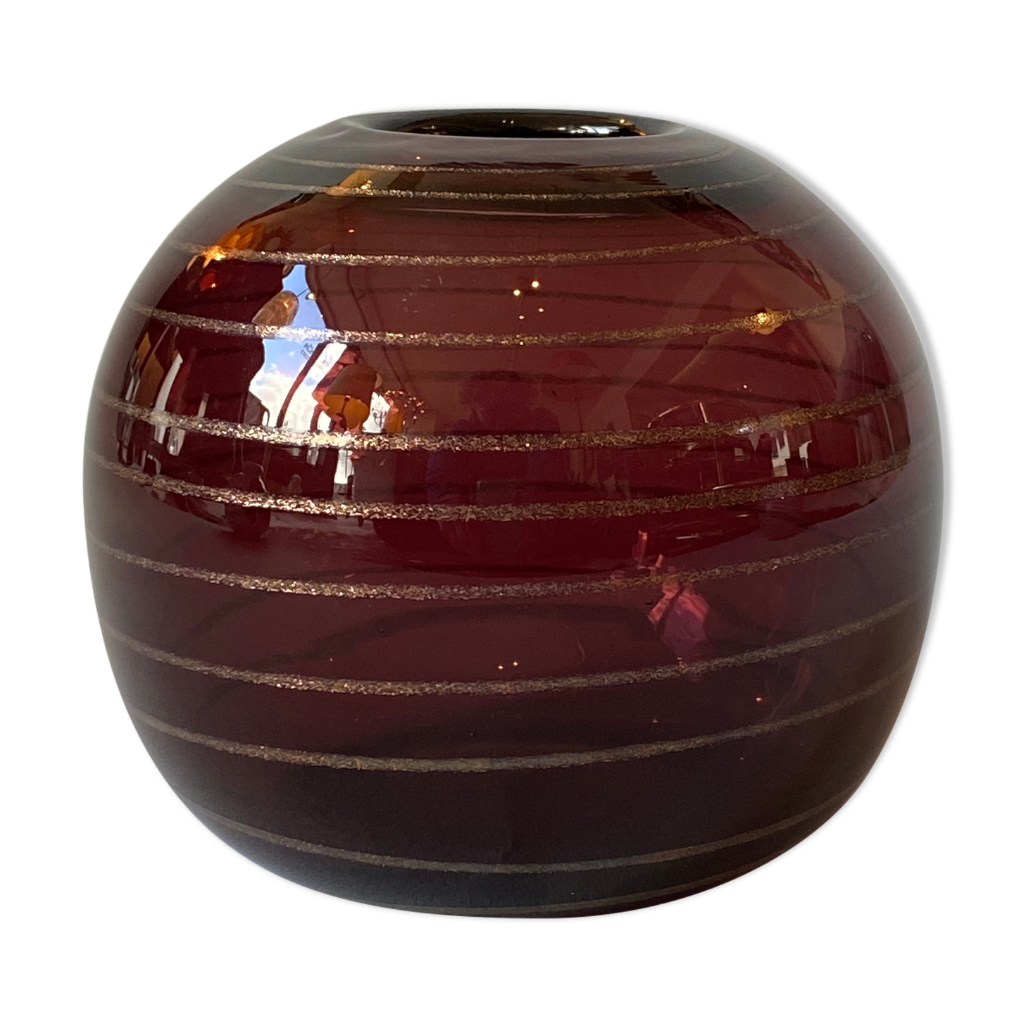 Vase verre Robert Pierini Biot