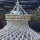 Beautiful bohemian chandelier in seashells