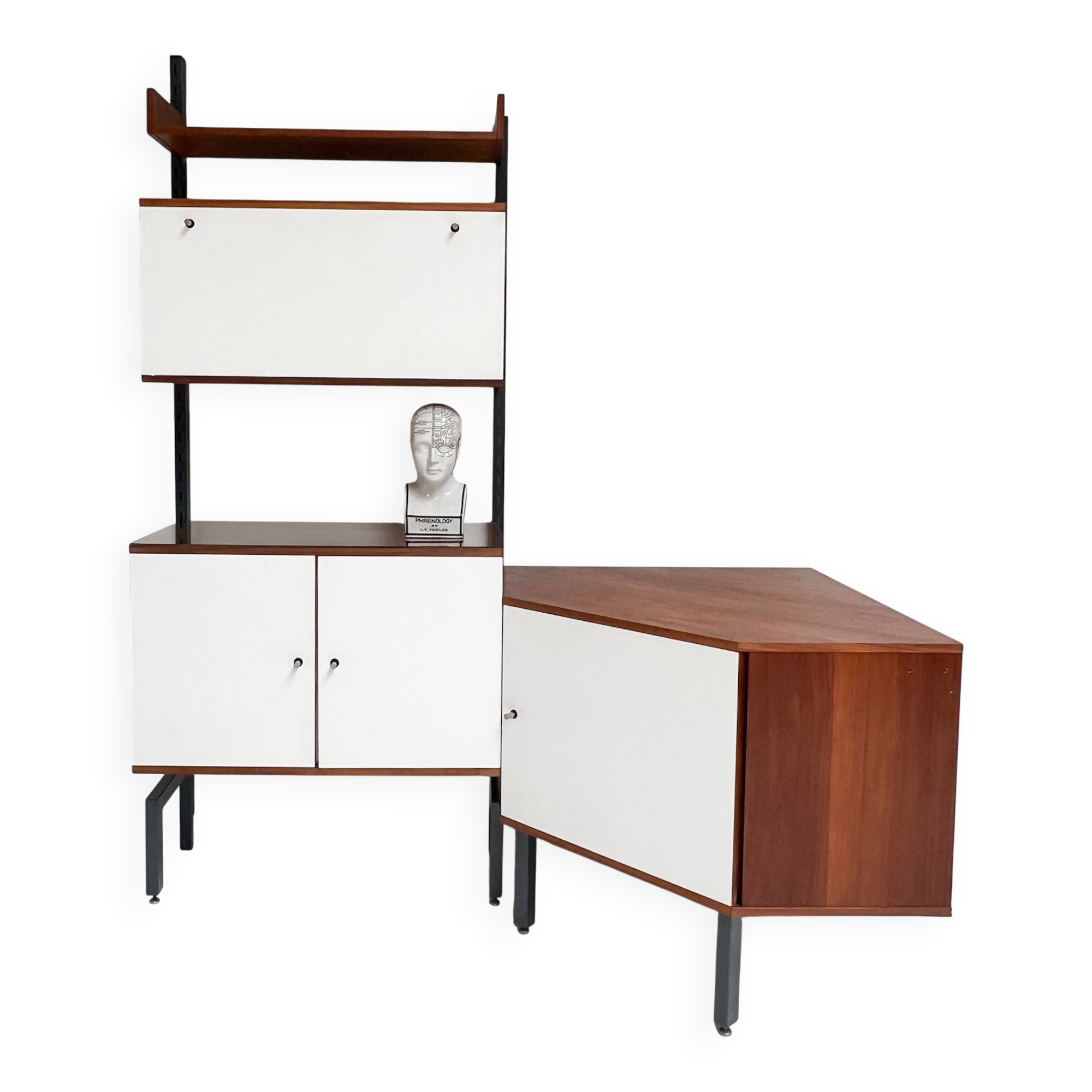 Système mural vintage Simpla Lux 2 unités, années 1960