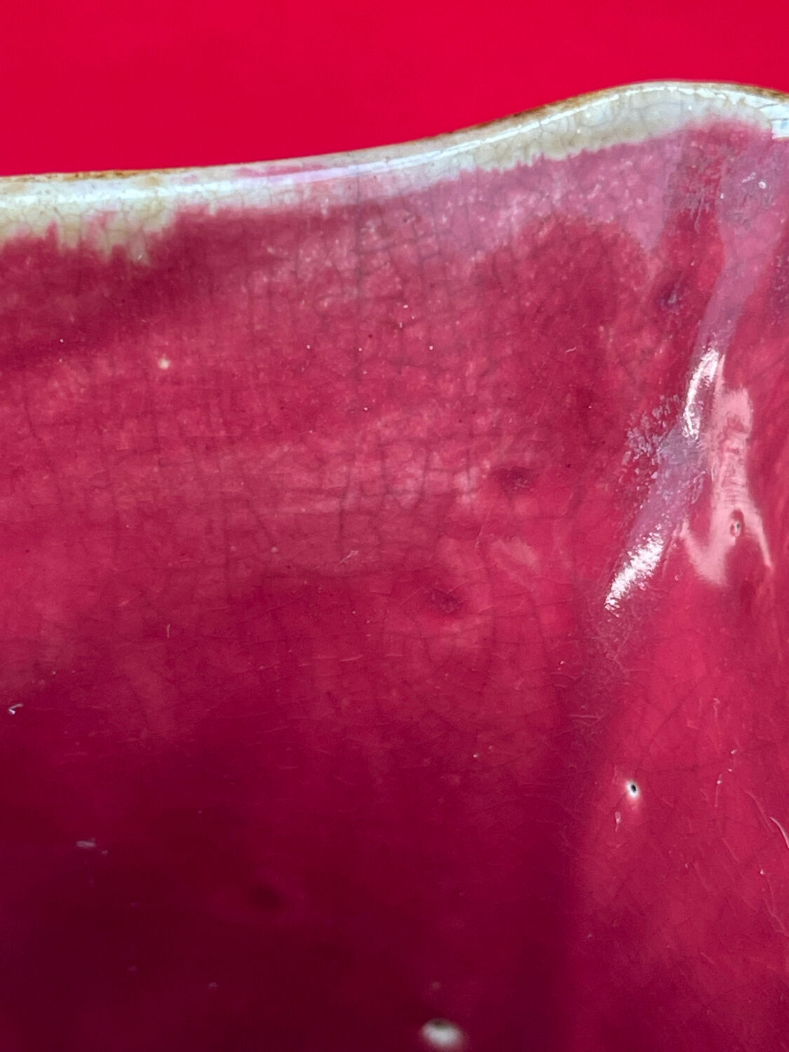 Pichet Art Nouveau en barbotine belge Wasmuel, XIXe siècle