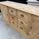 Workshop furniture made of fir.