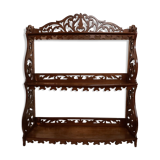 Openwork wall shelf walnut nineteenth