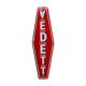 Enamelled plate advertising for the famous Belgian beer brand VEDETT (Duvel)
